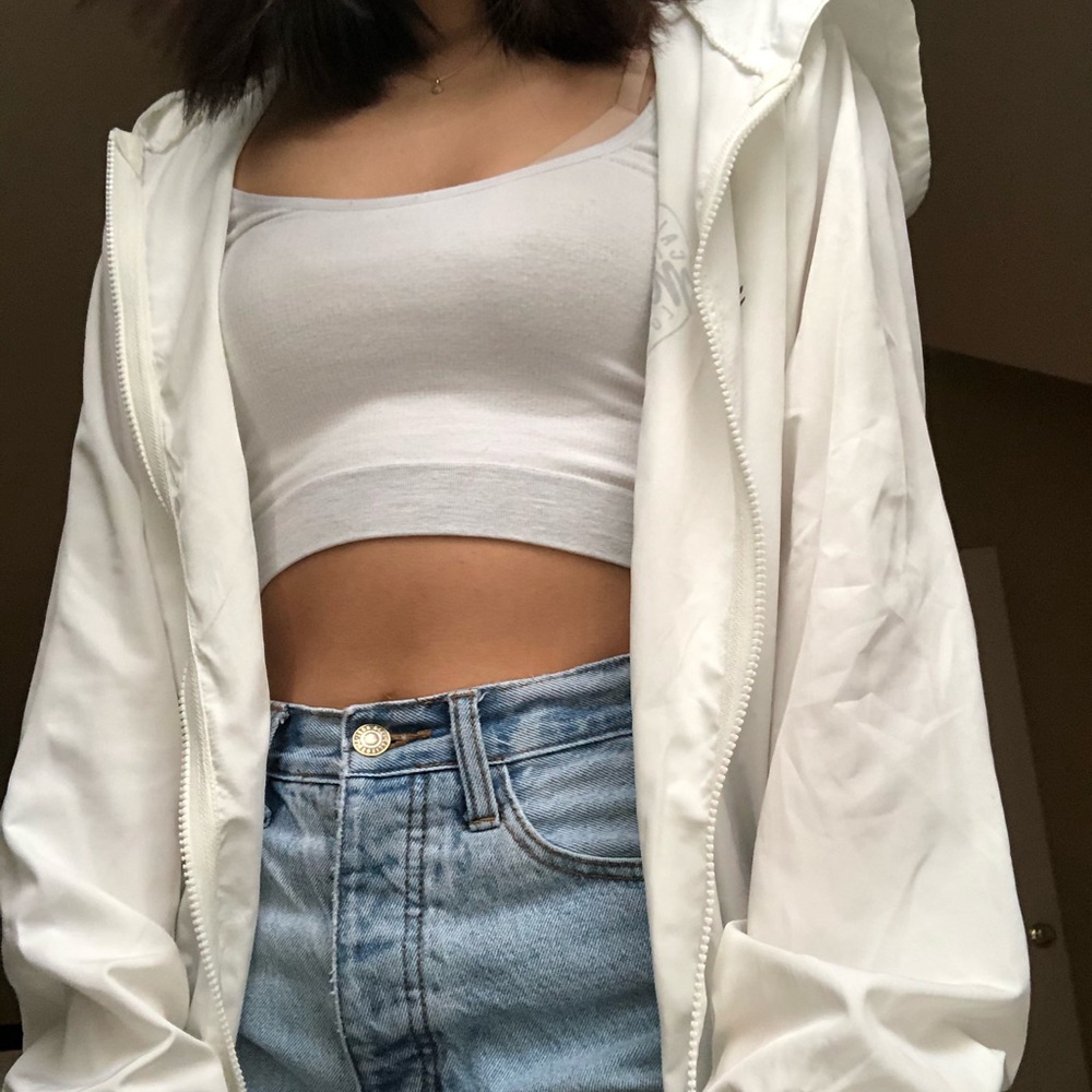 white brandy melville windbreaker